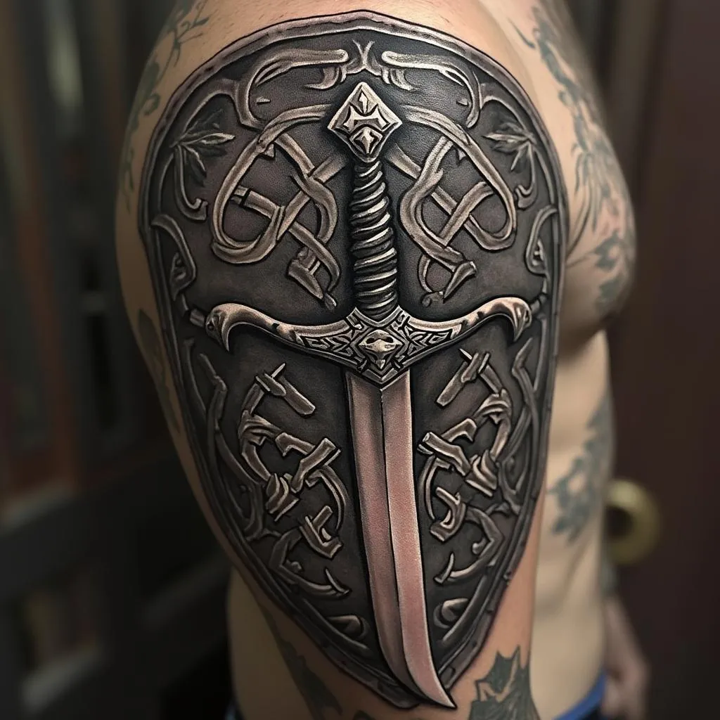 Tatuaje de Guerrero Celta